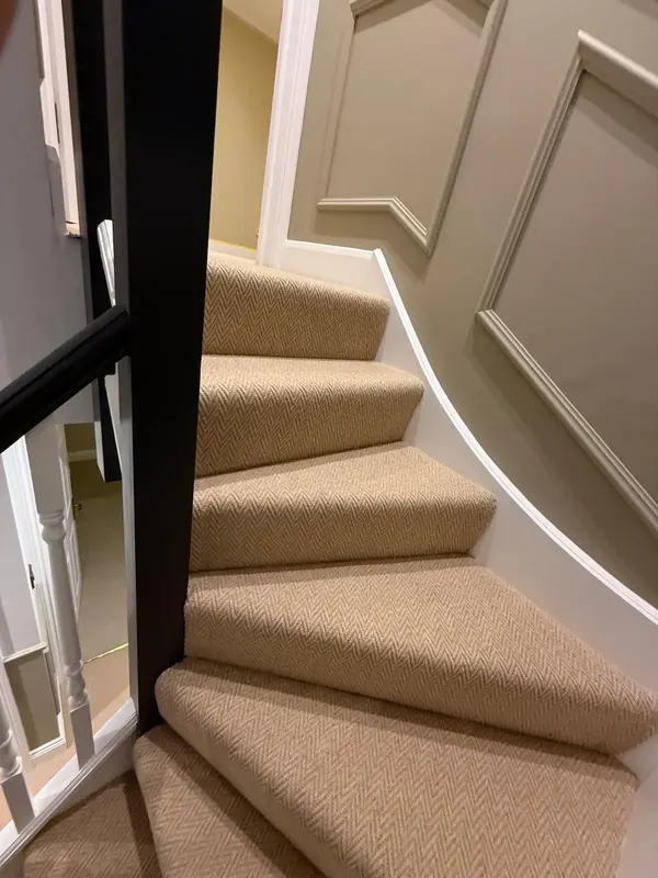 Professional carpet installation showcasing expert craftsmanship