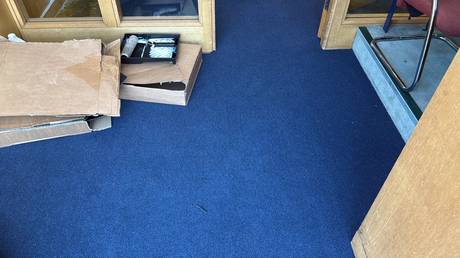 Carpet tile installation 3