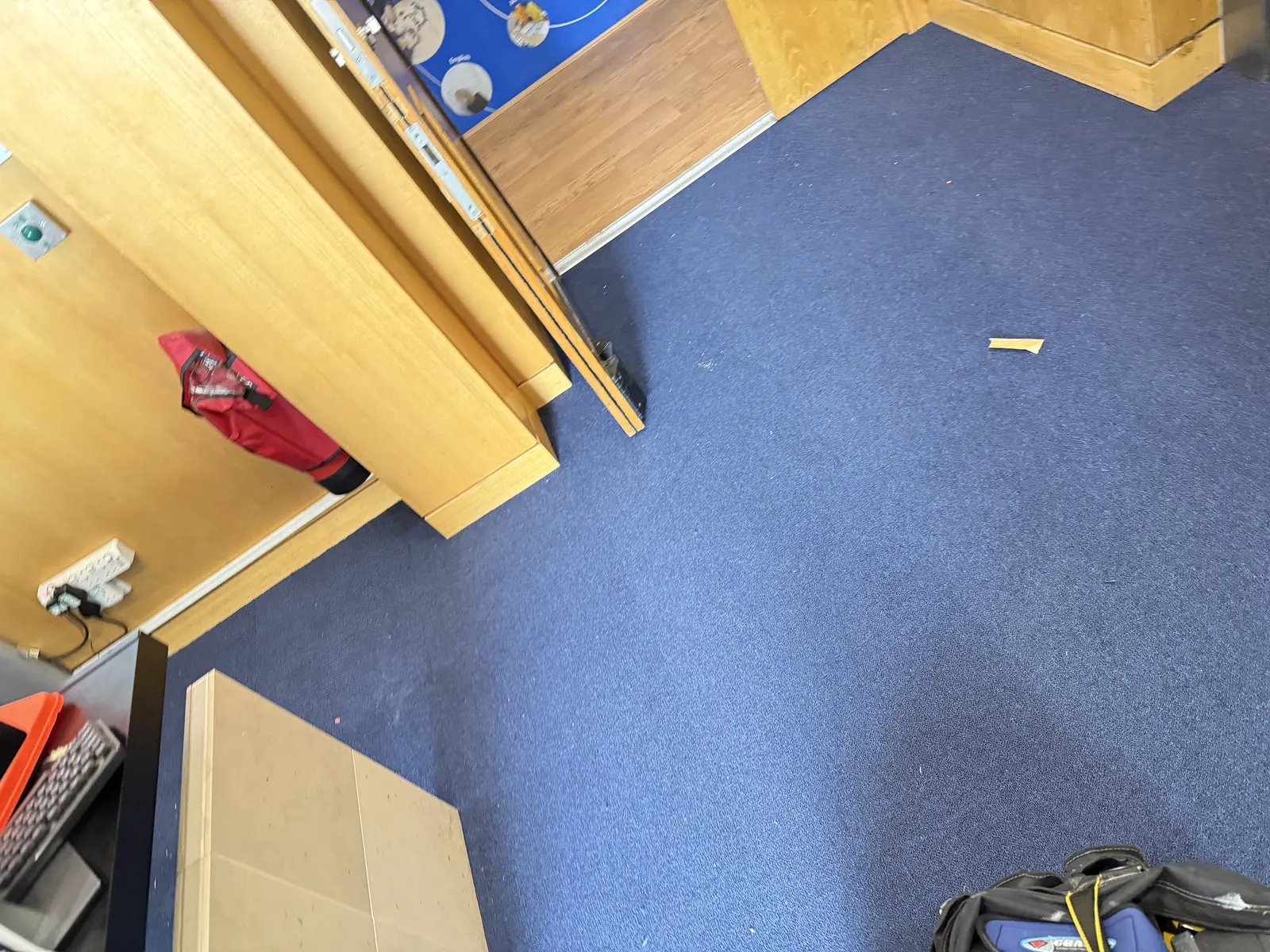 Carpet tile installation 5