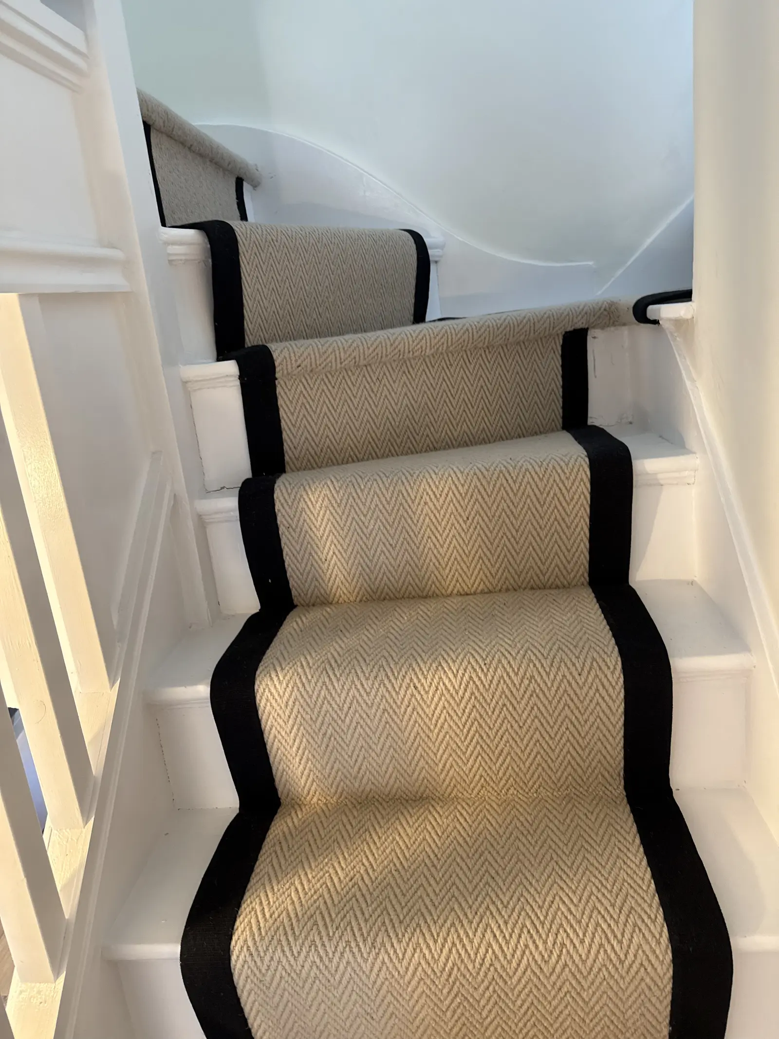 Stair runner installation 15