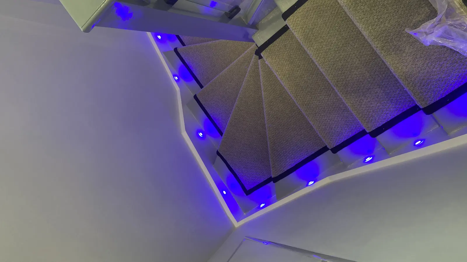 Stair runner installation 5