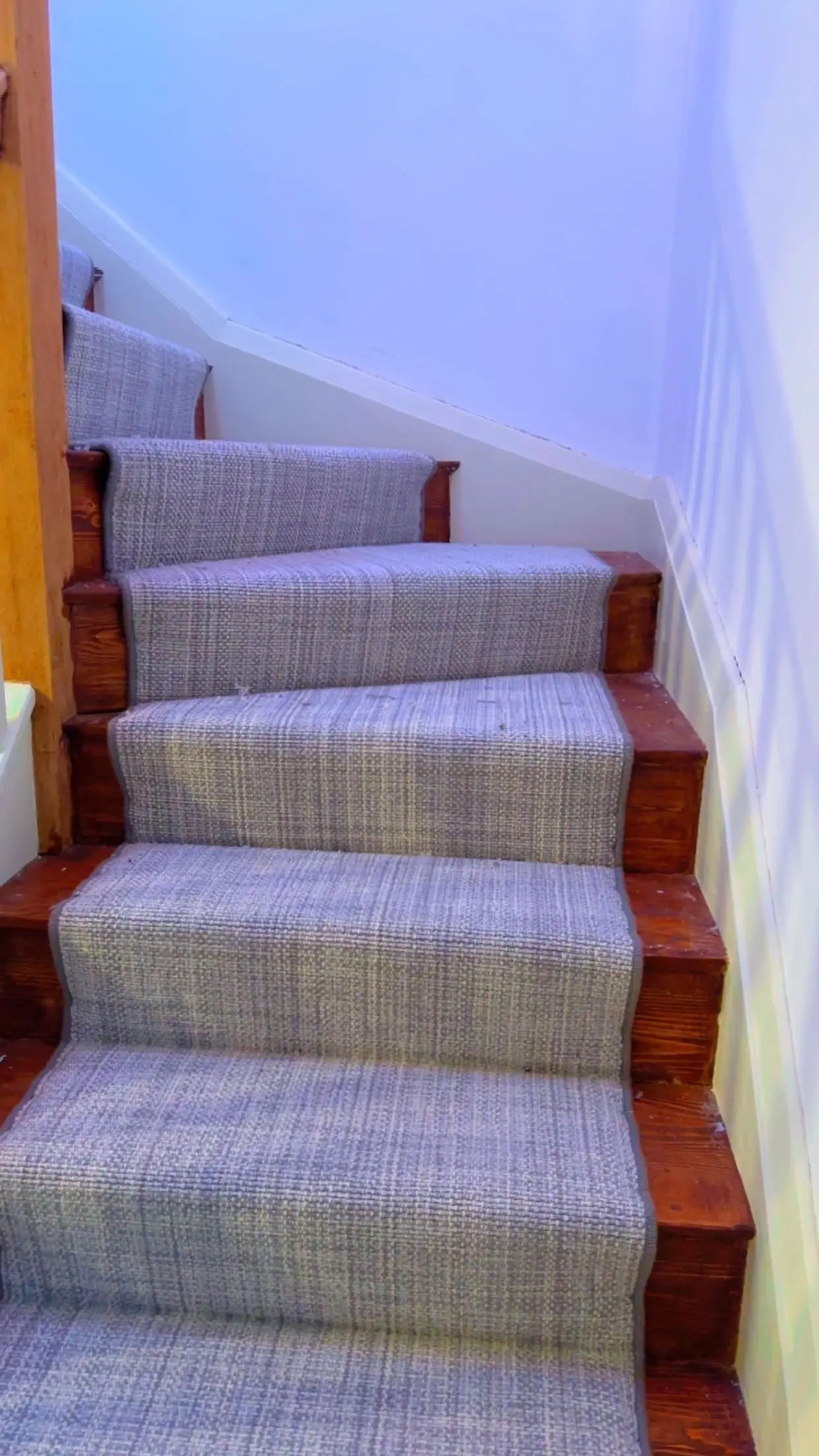 Stair runner installation 6