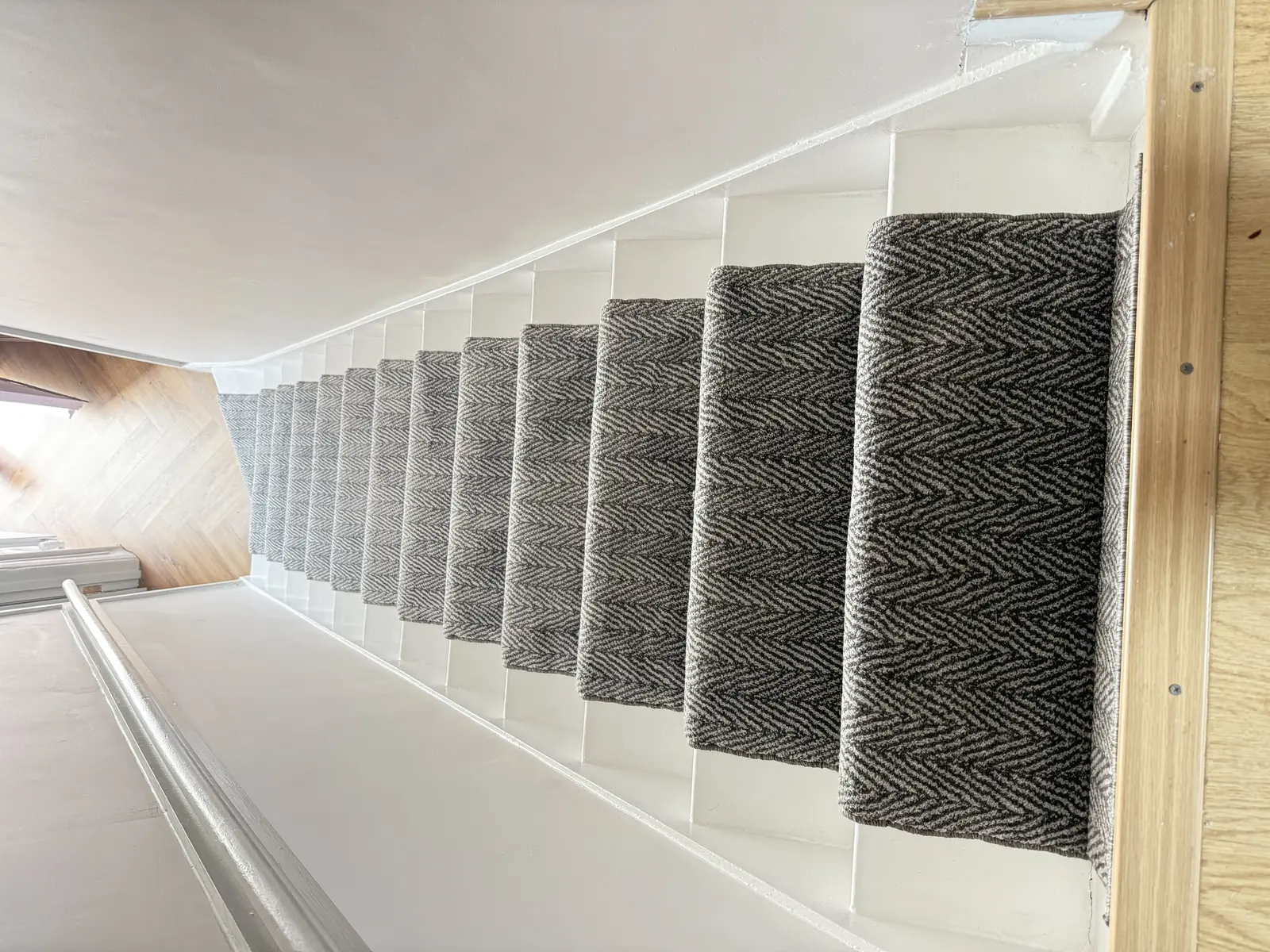 Stair runner installation 9