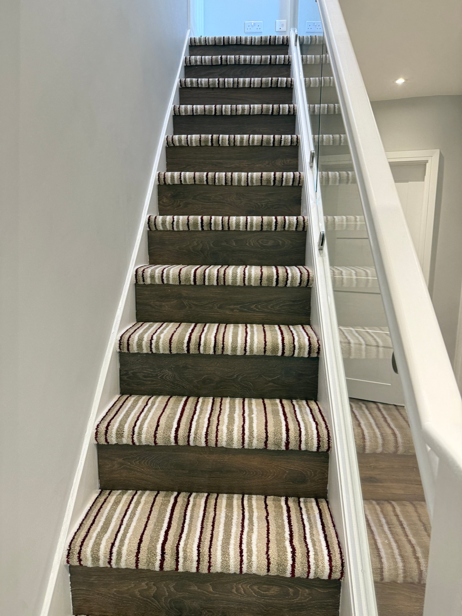 Modern Stair Carpet Installation