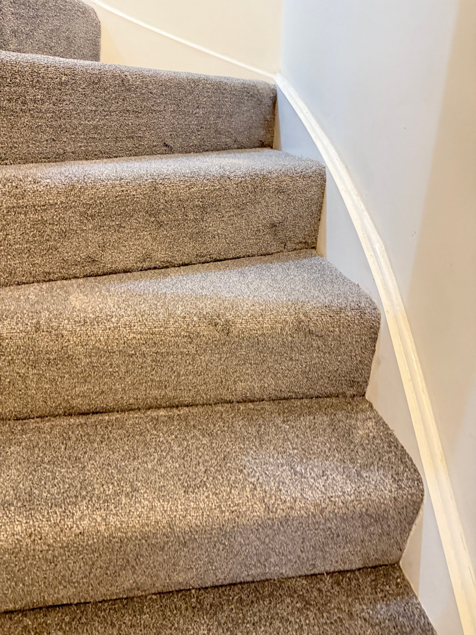 Curved Stair Carpet Installation