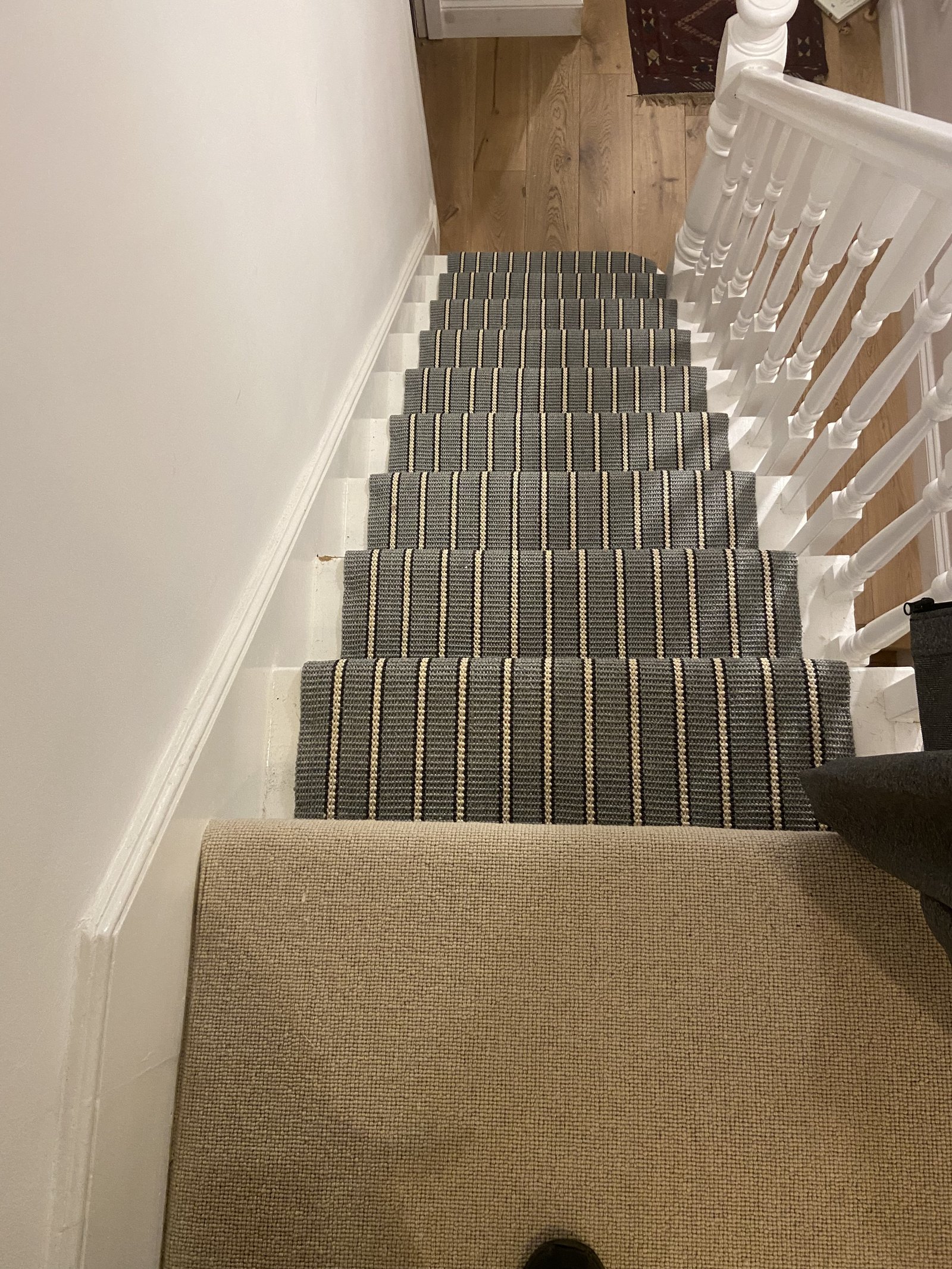 Complete Stair Runner Project with Quality Finish